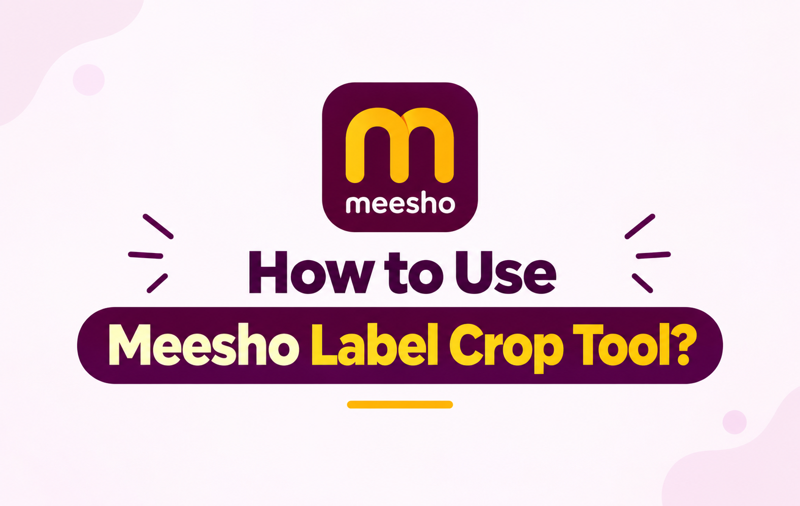 How to Use Meesho Label Crop Tool?